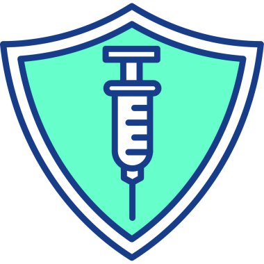 kalkan ikon vektör illüstrasyonu