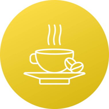 Çay fincanı. Basit simge