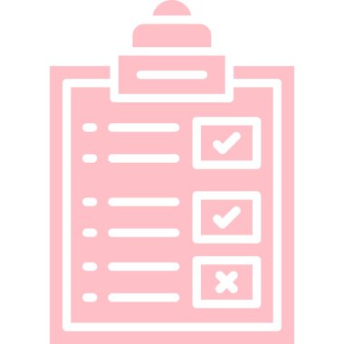 Kontrol listesi. Web simgesi basit illüstrasyon