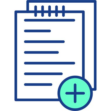 Belge. Web simgesi basit illüstrasyon