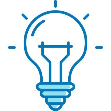 Bir fikrim var. Web simgesi basit illüstrasyon