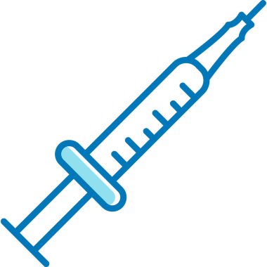 enjeksiyon web simgesi, basit vektör illüstrasyonu