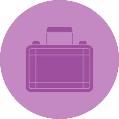 bavul ikonu vektör illüstrasyonu