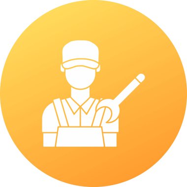 Beyzbol şapkalı bir adamın vektör çizimi