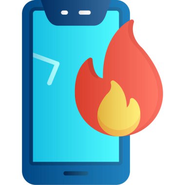 ateş alev ikonu vektör tasarımı