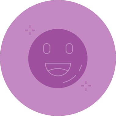 Gülen surat. Basit illüstrasyon