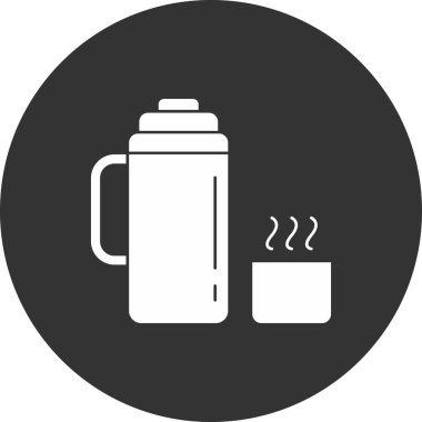 Modern kahve ikonunun vektör illüstrasyonu