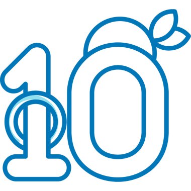 Yapraklı on numara.