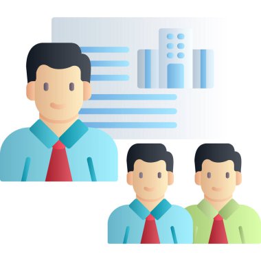 Farklı pozlarda iş adamları.