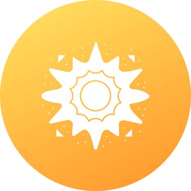 Güneş Simgesi Vektör illüstrasyonu