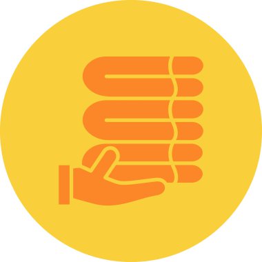 Elini ver. Web simgesi basit illüstrasyon