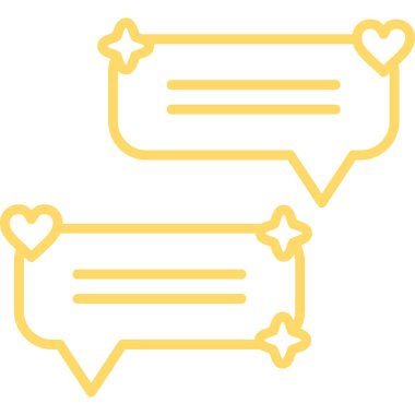 Konuş. Web simgesi basit illüstrasyon