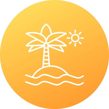 Palmiye ağacı vektör simgesi