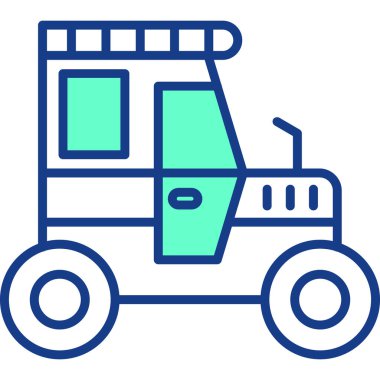 Araba kamyonu ikonu. Web tasarımı için araba vektör simgelerinin basit çizimi