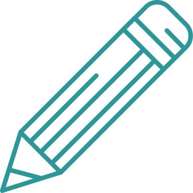 Kalem. Web simgesi basit illüstrasyon