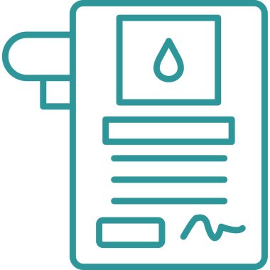 Su. Web simgesi basit illüstrasyon