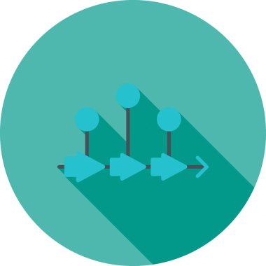 Ok. Web simgesi basit illüstrasyon