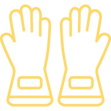 eldiven simgesi modern vektör illüstrasyonu