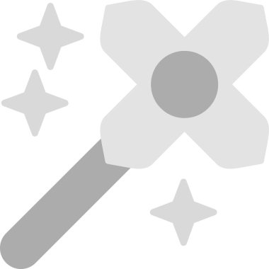 Sihirli değnek simgesi ana hat biçiminde