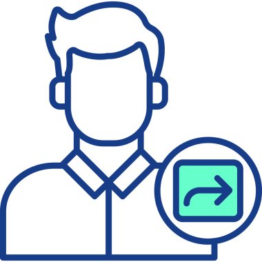 kullanıcı. Web simgesi basit illüstrasyon