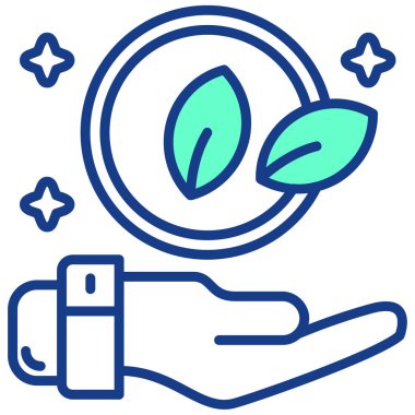 Yaprak. Web simgesi basit illüstrasyon