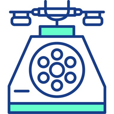 - Telefon. Web simgesi basit illüstrasyon