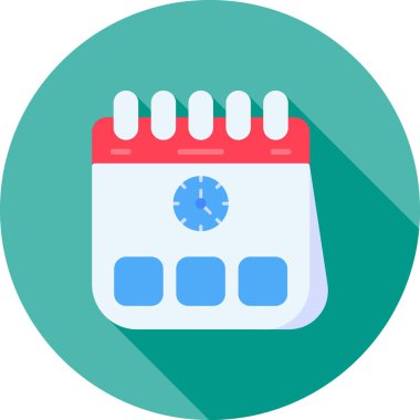 Takvim. Web simgesi basit illüstrasyon