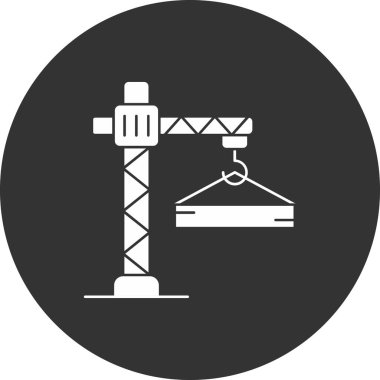 Vinç simgesi modayla izole edilmiş arkaplan