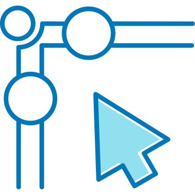 Ok. Web simgesi basit illüstrasyon