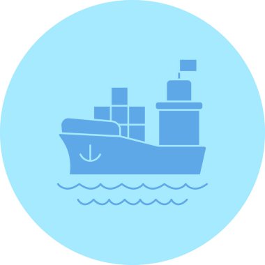 Kolayca değiştirebilen veya düzenleyebilen gemi vektör simgesi