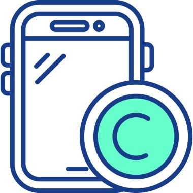 Telefon simgesi vektör illüstrasyonu