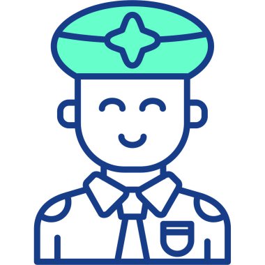 asker simgesi tasarım vektörü