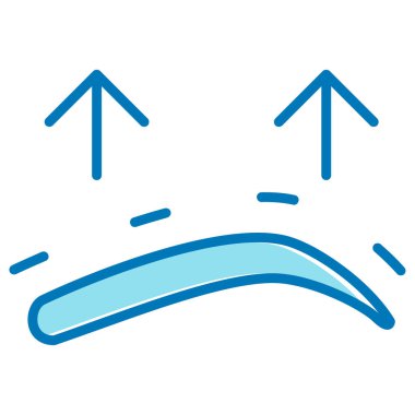 üzgün yüz simgesi vektör illüstrasyonu