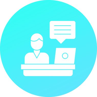 Bir kadın simgesinin vektör illüstrasyonu