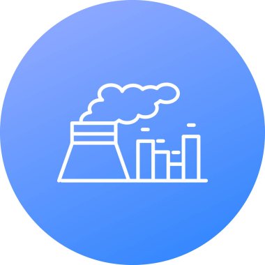 Fabrika vektör simgesi modern illüstrasyon