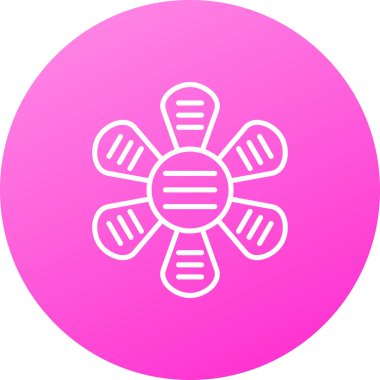 Güzel kar tanesi çizgisi simgesi beyaz arkaplanda izole edildi. vektör illüstrasyonu