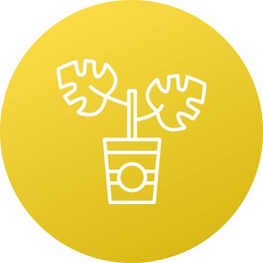 beautiful flower vector line icon