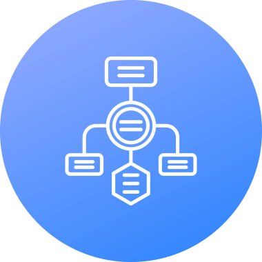 Veri analizi. Web simgesi basit illüstrasyon