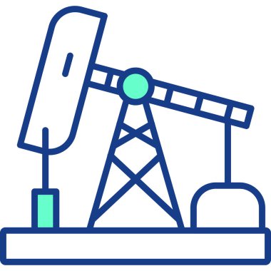 Petrol endüstrisi modern simge, vektör illüstrasyonu