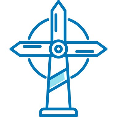 Pusula. Web simgesi basit illüstrasyon