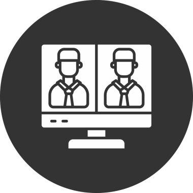 video. Web simgesi basit illüstrasyon