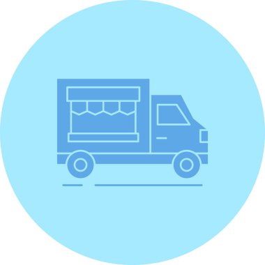 Kamyon. Web simgesi basit illüstrasyon