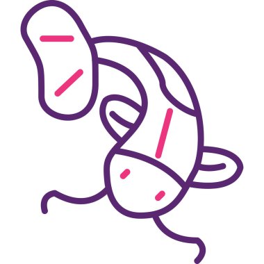 Tatlı bir çizgi film karakterinin vektör çizimi