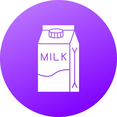 süt ikonu vektör illüstrasyonu