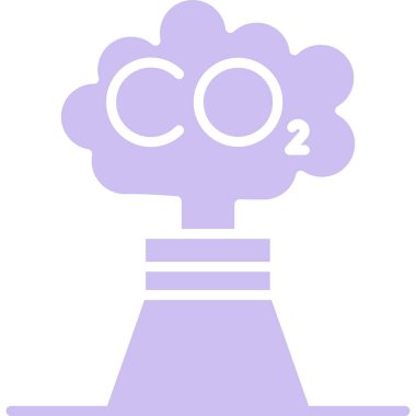 karbondioksit co 2 simgesi