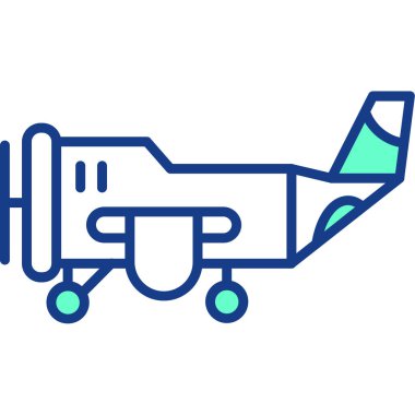 Uçak yolculuğu simgesi vektör çizimi çizimi