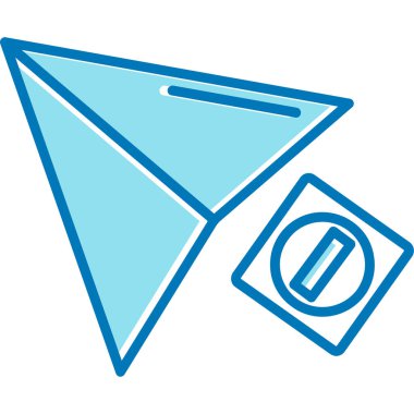 Kağıt düzlemin vektör illüstrasyonu