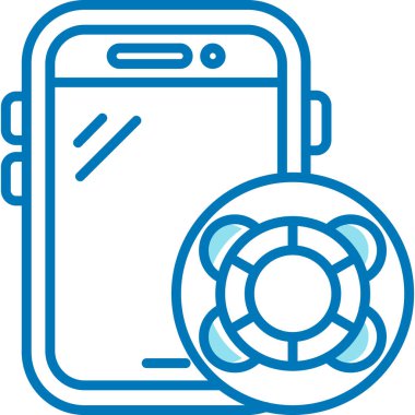 Akıllı telefon. Web simgesi basit illüstrasyon