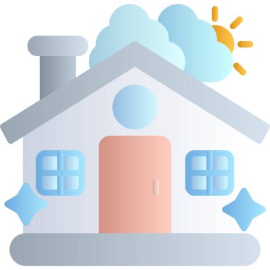 Ev simgesi vektör illüstrasyonu