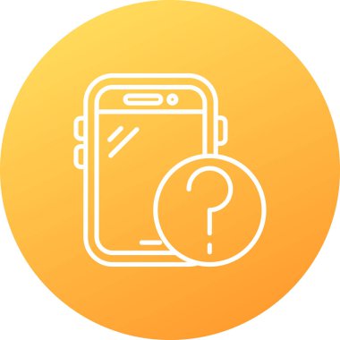 akıllı telefon simgesi vektör illüstrasyonu